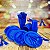 Kit Festa 50 PESSOAS DESCARTAVEIS AZUL GARFO + PRATO + COPO - Imagem 1