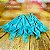 Kit Festa 50 PESSOAS DESCARTAVEIS AZUL TIFFANY GARFO + PRATO + COPO - Imagem 3