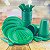 Kit Festa 50 PESSOAS DESCARTAVEIS VERDE GARFO + PRATO + COPO - Imagem 1