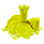 Kit Festa 50 PESSOAS DESCARTAVEIS AMARELO GARFO + PRATO + COPO - Imagem 2