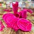 Kit Festa 50 PESSOAS DESCARTAVEIS PINK GARFO + PRATO + COPO - Imagem 1