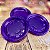 Kit Festa 50 PESSOAS DESCARTAVEIS ROXO NEON GARFO + PRATO + COPO - Imagem 4