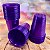 Kit Festa 50 PESSOAS DESCARTAVEIS ROXO NEON GARFO + PRATO + COPO - Imagem 5