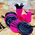 Kit Festa 50 PESSOAS DESCARTAVEIS GARFO + PRATO + COPO (PINK E PRETO) - Imagem 1