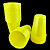 50 COPO 200ML NEON AMARELO BELLO FESTAS - Imagem 1