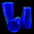 50 COPO 200ML NEON AZUL BELLO FESTAS - Imagem 1