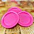 10 PRATO 15 CM RASO ROSA CHICLETE BELLO FESTAS - Imagem 1