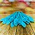 50 COLHER SOBREMESA AZUL TIFFANY BELLO FESTAS - Imagem 1