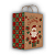 10 SACOLA NATAL (PFM) - NATAL KRAFT NOEL ID5095 (NATAL IDEIA 2024) - Imagem 2