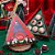 10 Caixa P/ Doces Natal Pinheirinho Com Visor Noite Feliz 4375  (JANGO NATAL 2024) - Imagem 1