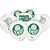 25 BALAO FUTEBOL PALMEIRAS BRANCO OFICIAL n°9  FESTCOLOR - Imagem 1