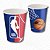 8 COPO PAPEL FESTA  NBA BASQUETE 200ML FESTCOLOR - Imagem 1