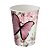 8 COPO PAPEL FESTA  JARDIM DAS BORBOLETAS 200ML FESTCOLOR - Imagem 1