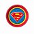 8 PRATO FESTA  SUPERMAN  DE PAPEL 18 CM FESTCOLOR - Imagem 1
