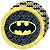 8 PRATO FESTA  BATMAN DE PAPEL 18 CM FESTCOLOR - Imagem 3