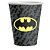 Kit Festa BATMAN 16 Pratos + 16 Copos Descartável 200 Ml Papel - FESTCOLOR - Imagem 2