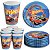 Kit Festa HOT WHEELS 16 Pratos + 16 Copos Descartável 200 Ml Papel - FESTCOLOR - Imagem 1