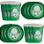 Kit Festa PALMEIRAS 16 Pratos + 16 Copos Descartável 200 Ml Papel - FESTCOLOR - Imagem 1