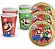 Kit Festa SUPER MARIO BROS 16 Pratos + 16 Copos Descartável 200 Ml Papel - FESTCOLOR - Imagem 1