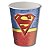 Kit Festa SUPERMAN 16 Pratos + 16 Copos Descartável 200 Ml Papel - FESTCOLOR - Imagem 2