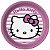 Kit Festa HELLO KITTY ROSA 8 Pratos + 8 Copos Descartável 200 Ml Papel - FESTCOLOR - Imagem 3