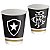 Kit Festa BOTAFOGO OFICIAL  8 Pratos + 8 Copos Descartável 200 Ml Papel - FESTCOLOR - Imagem 2