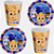Kit Festa BOLOFOFOS  8 Pratos + 8 Copos Descartável 200 Ml Papel - FESTCOLOR - Imagem 1