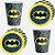 Kit Festa BATMAN  8 Pratos + 8 Copos Descartável 200 Ml Papel - FESTCOLOR - Imagem 1