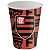 Kit Festa Flamengo 8 Pratos + 8 Copos Descartável 200 Ml Papel - FESTCOLOR - Imagem 2