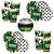 Kit Festa FUTEBOL  8 Pratos + 8 Copos Descartável 180 Ml Papel - REGINA - Imagem 1