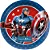 Kit Festa CAPITAO AMERICA 8 Pratos + 8 Copos Descartável 180 Ml Papel - REGINA - Imagem 3