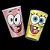 Kit Festa BOB ESPONJA 8 Pratos + 8 Copos Descartável 180 Ml Papel - REGINA - Imagem 2