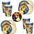Kit Festa BELA E A FERA 8 Pratos + 8 Copos Descartável 180 Ml Papel - REGINA - Imagem 1