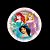 8 PRATO BOLO FESTA PRINCESAS DISNEY DE PAPEL 18 CM REGINA - Imagem 3