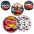 8 PRATO BOLO FESTA  CARROS DISNEY  DE PAPEL 18 CM REGINA - Imagem 1