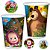 8 COPO PAPEL FESTA  MASHA E O URSO 180ML REGINA - Imagem 1