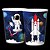 8 COPO PAPEL FESTA  ASTRONAUTA ESPACIAL 180ML REGINA - Imagem 2