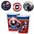 8 COPO PAPEL FESTA  CAPITAO AMERICA 180ML REGINA - Imagem 1