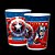 8 COPO PAPEL FESTA  CAPITAO AMERICA 180ML REGINA - Imagem 2