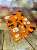 10 Toalhas P/ Mesa Festa HALLOWEEN LARANJA Bopp Perola  78x78 INOVE - Imagem 2