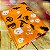 10 Toalhas P/ Mesa Festa HALLOWEEN LARANJA Bopp Perola  78x78 INOVE - Imagem 1