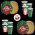 Kit Festa NATAL 8 Pratos + 8 Copos Descartável 200 Ml Papel - FESTCOLOR - Imagem 2