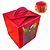 5 CAIXAS PARA PANETONE 100G C/VISOR NATALINO OUTLET - D21 122344 - Imagem 1