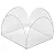 50 Forminhas Para Doces Acetato 3,5x3,5 Transparente YIN P0047 - Imagem 3