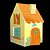 10 CAIXAS CASINHA - 8X8X13 CM PASCOA DIVERTIDA  5362 (PÁSCOA IDEIA 2025) - Imagem 4
