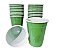 25 COPO AMERICANO 400 ML REFORÇADO VERDE  Escuro BIODEGRADÁVEL  (TRIKTRIK) - Imagem 1