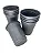 25 COPO AMERICANO 400 ML REFORÇADO PRATA BIODEGRADÁVEL (TRIKTRIK) - Imagem 1