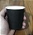 50 COPO DE PAPEL PRETO 270 ML  BIODEGRADÁVEL SEM TAMPA (FNS) (COMPATÍVEL TAMPA 80mm) SW8-BL-FSC - Imagem 1