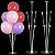 Suporte para balão com base 70 cm Transparente com 7 varetas MESA  (Ex) - Imagem 8
