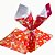 25 SACO ENVELOPE BOPP COELHO E CENOURAS VERMELHO 24X24 (INOVE) - Imagem 2